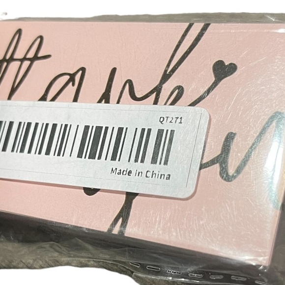 50 Thank you cards for your small business resellers Pink & Black Business Card - Picture 4 of 5